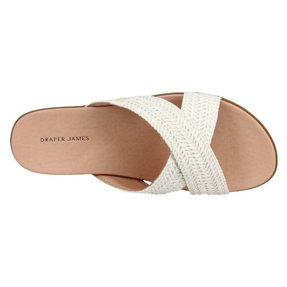 Draper James Women's Raffia Sandal, White - Picture 4 of 5